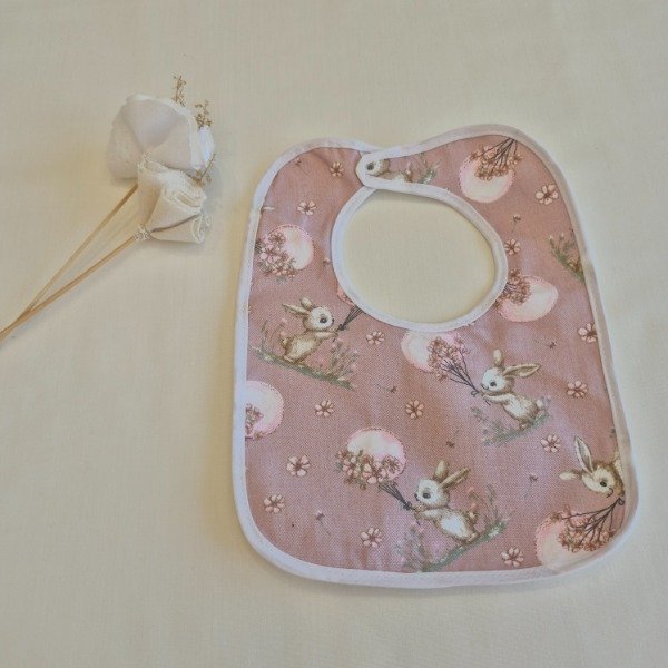 Producto - Babero bunny rosa