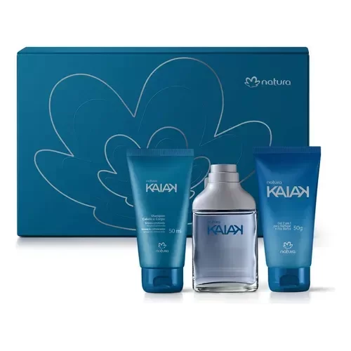 Producto - KIT Kaiak Clásico 25ml + Shampoo 50ml + Gel 50ml - Natura Perfume Masculino