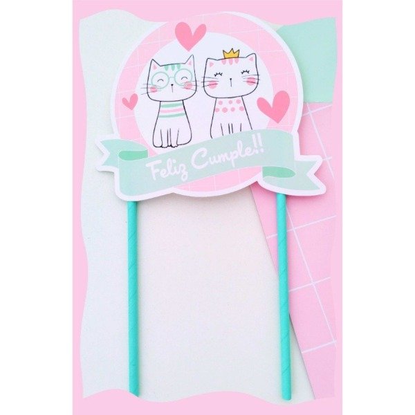 Producto - Topper Torta Gatitos