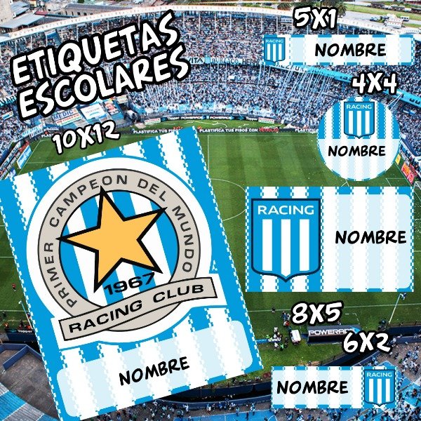 Producto - Diseños de etiquetas escolares pack 3 - 4