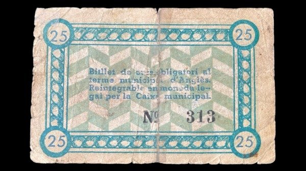 Producto - Guerra Civil Española. D-Angles (1937) 25 Centimos - 1