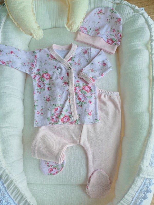 Producto - Set de nacimiento Flores rosa