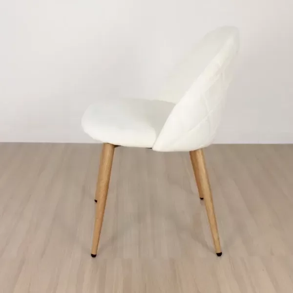 Producto - SILLA PRINCE TAPIZADA PANA BEIGE - 1
