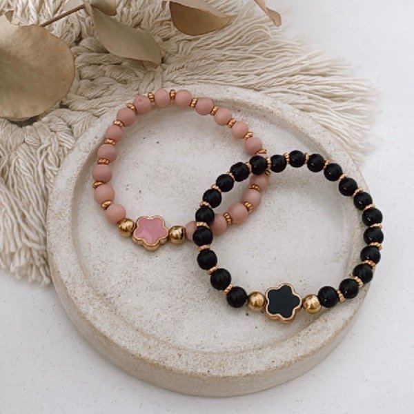 Producto - PULSERA FLOR ELASTIZADA cod 2