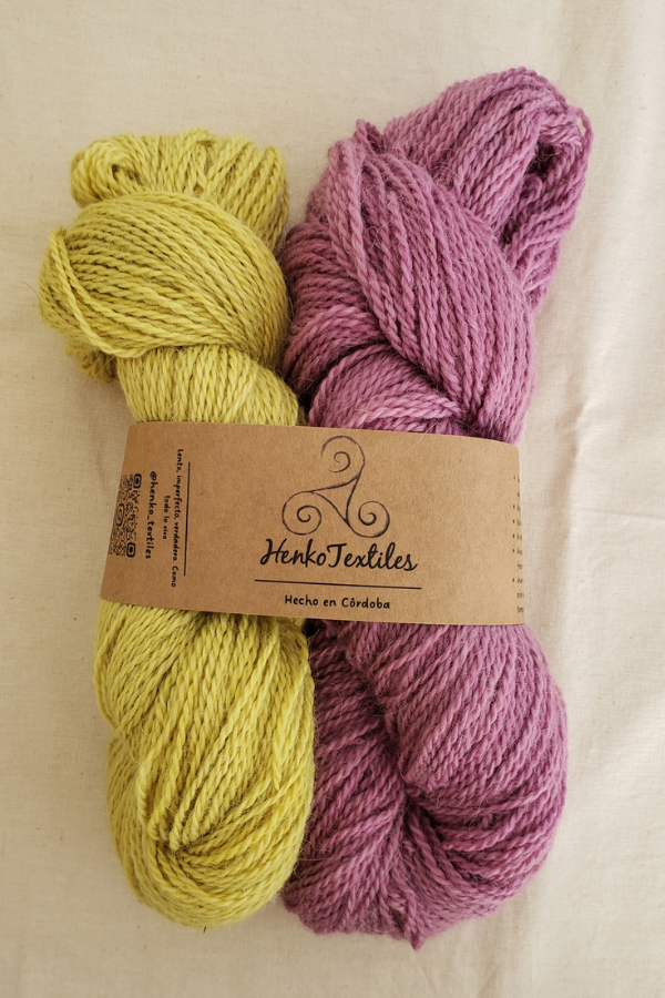 Producto - Set alpaca dúo (fuxia - pistacho)