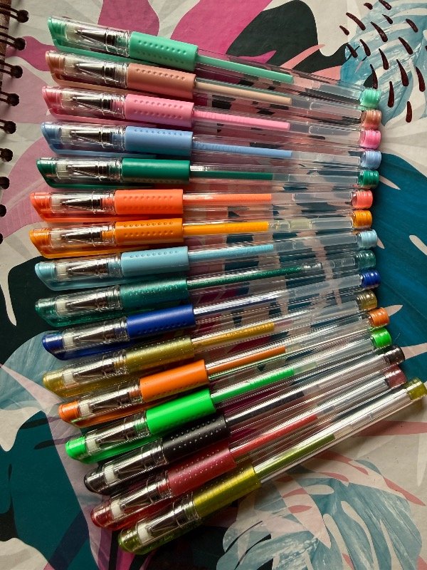 Producto - Set de 16 lapiceras de colores roller gel