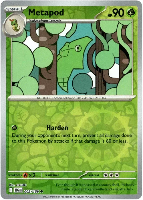 Producto - Metapod - 002/159 - Journey Together - Reverse Holo