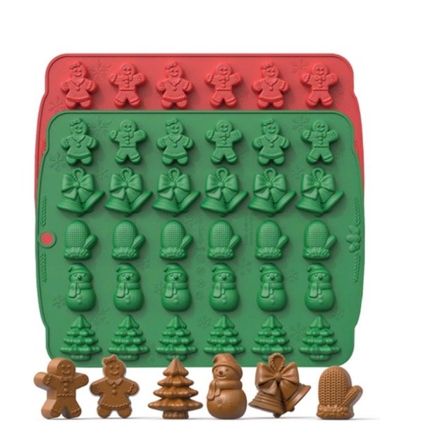Producto - MOLDE SILICONA x30 MINI FIGURAS NAVIDEÑAS