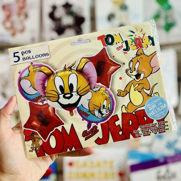 Producto - Set de globos TOM Y JERRY 5pcs