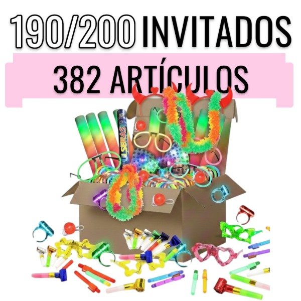 Producto - Combo Luminoso para 190 Invitados con 382 Artículos