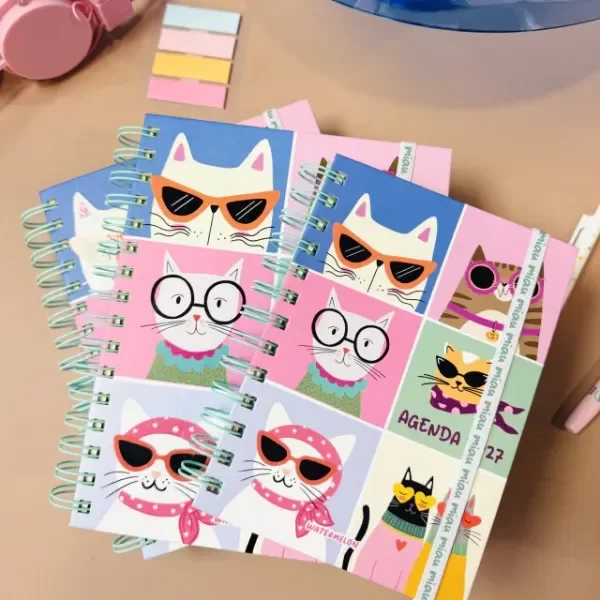 Producto - AGENDA MIAU MIAU - Semana a la vista MIDI