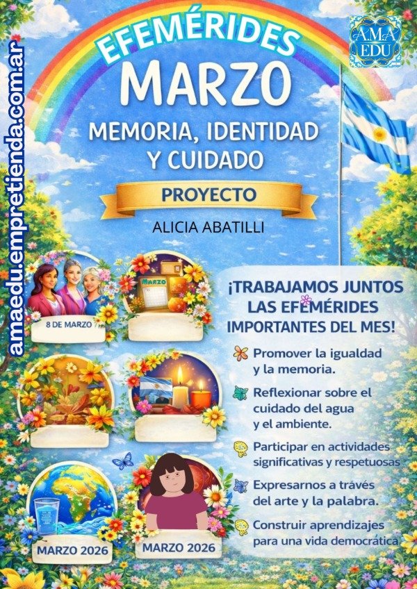 Producto - EFEMÉRIDES MARZO 2026 - Memoria, Identidad y Compromiso