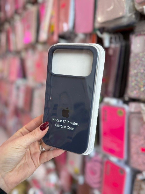 Producto - Silicone case Iphone 17 pro max azul midnight