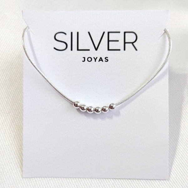 Producto - Pulsera colita de rata y bolitas AB