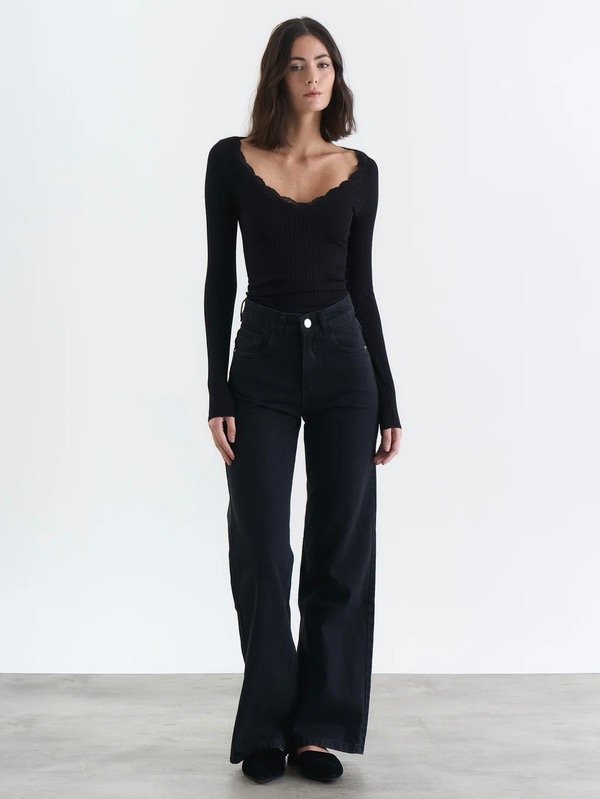 Producto - Jeans wide negro - 7