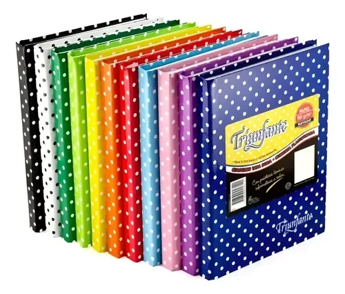 Producto - CUADERNO FORRADO TRIUNGANTE RAYADO X 48H LUNAR