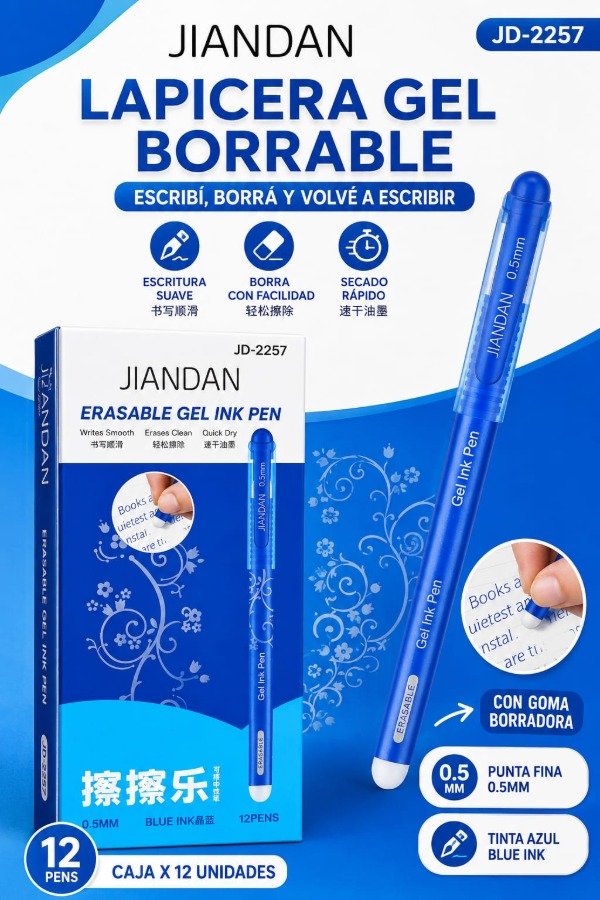 Producto - Lapicera con goma ch x12u.