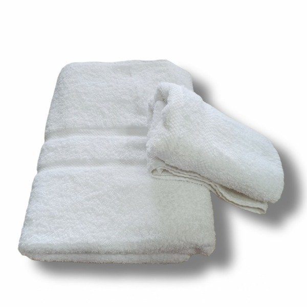 Producto - Juego de Toallon y Toalla Blanco - 550gr