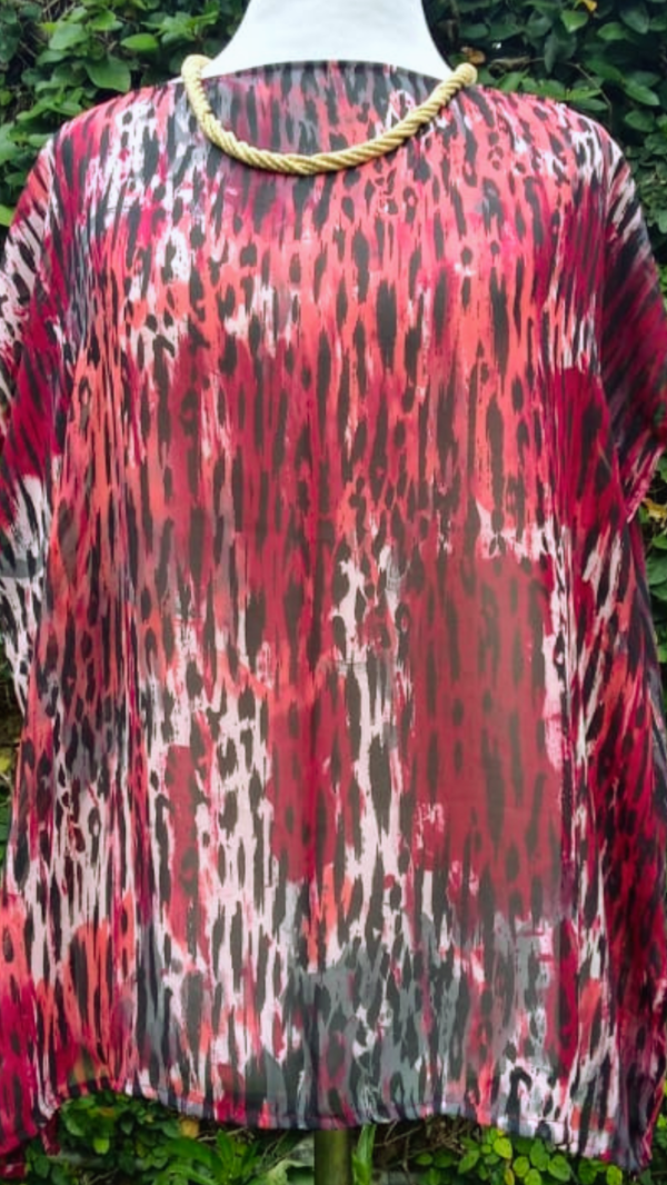 Producto - Camisola Chervon. Gasa estampada. Talle L