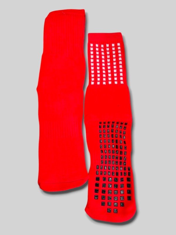 Producto - Antideslizante adulto roja detalles blancos