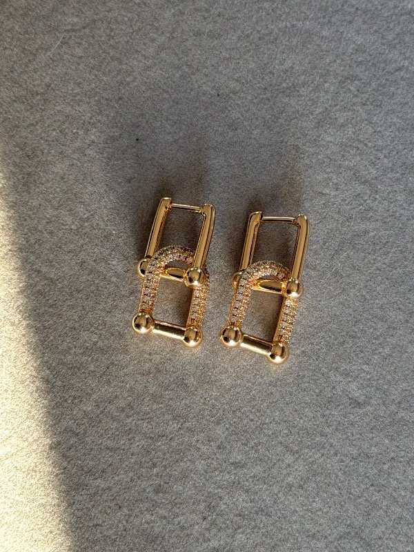 Producto - Aros dorados cubano italiano block - 2