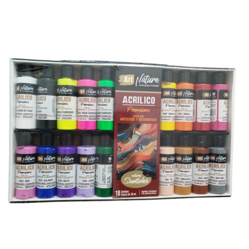 Producto - Set acrilicos Art nature x18u