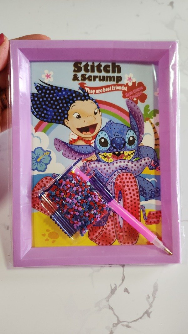 Producto - Cuadro Diamante stitch y Lilo