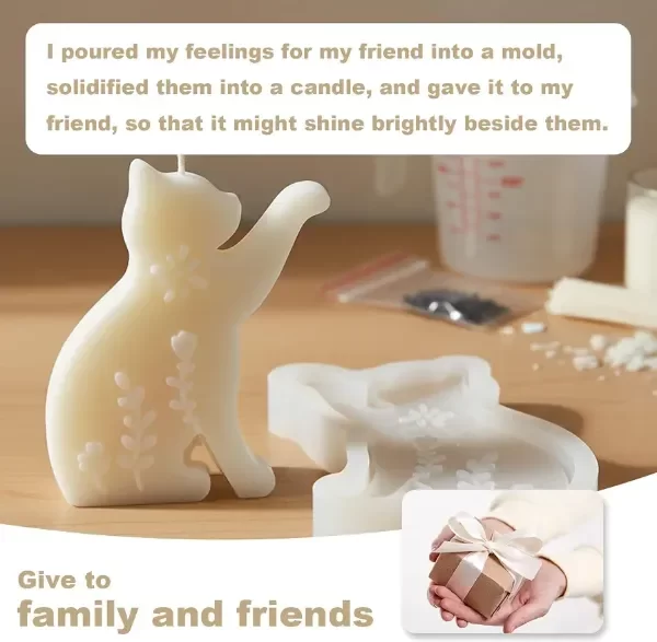 Producto - Molde silicona gato levantando pata - 2