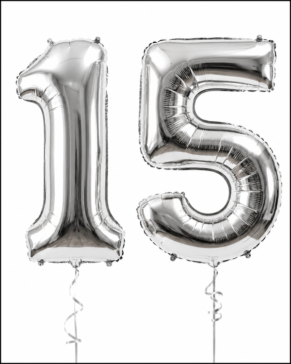 Producto - 2 GLOBOS NUMERO CON HELIO 80 CM
