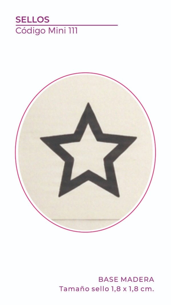 Producto - Mini Sello 111 - Estrella