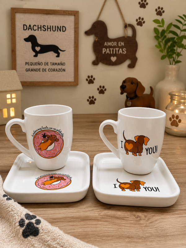 Producto - SET TAZA+TOSTADA PERRO SALCHICHA - 2