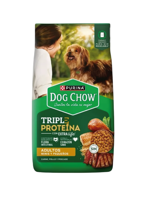 Producto - Dog Chow Adultos Pequeños Triple Proteína 20Kg. + 4Kg.
