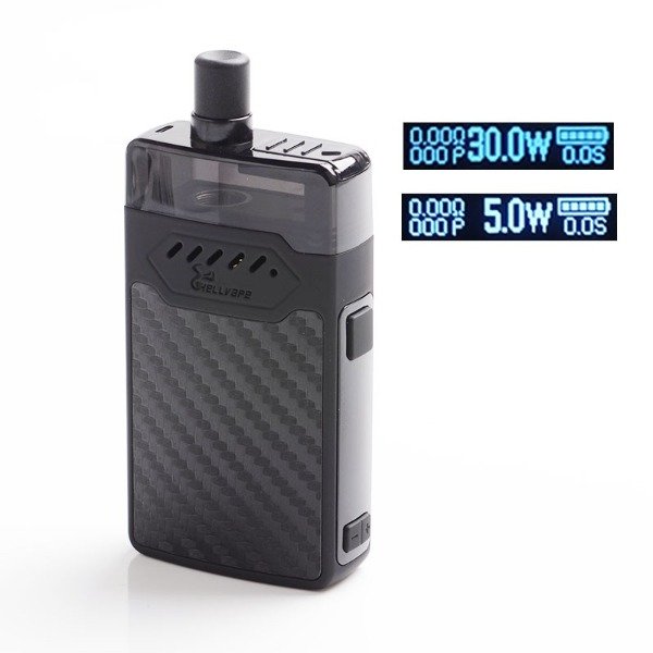 Producto - HELLVAPE GRIMM POD KIT - BLACK CARBON FIBER