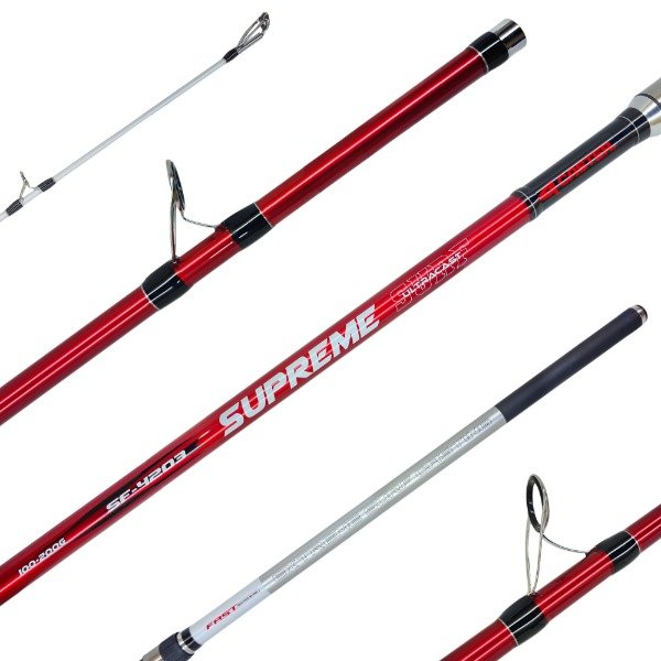 Producto - Caña CASTER Supreme 3.90m 3 Tramos Surfcasting Carbono 100-200g