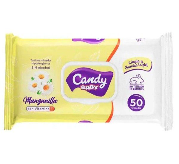 Producto - CANDY BABY TOALLITAS HUMEDAS  CON TAPA - 0