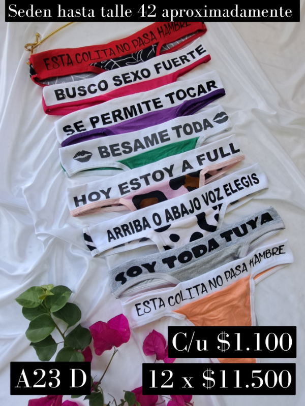 Producto - COLALES DE ALGODON EROTICA (A23 D)