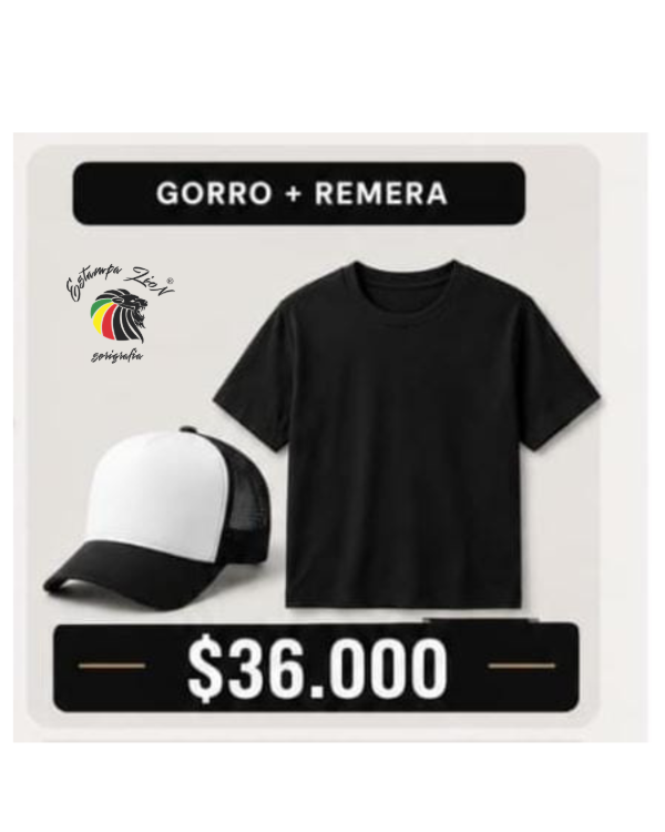 Producto - Combo Remera + Gorra