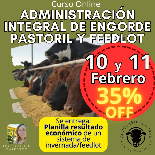 Producto - Curso Online: Administración Integral de Engorde Pastoril y Feedlot
