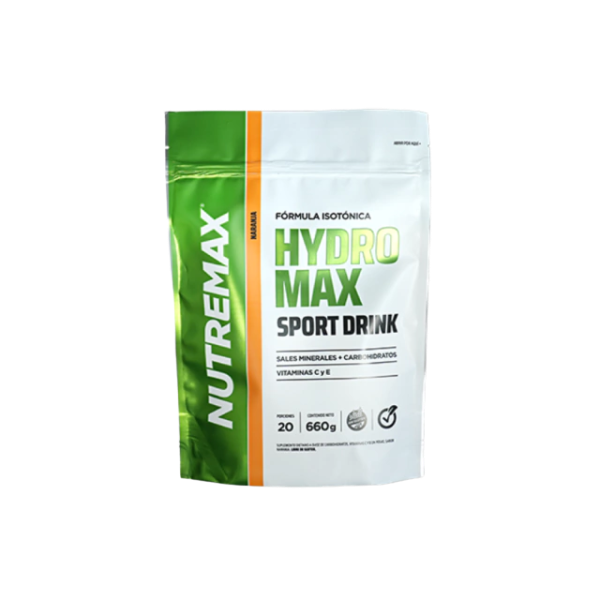 Producto - Hydromax Sport Drink Doypack - 600 gr - Rinde 20 serv - Naranja