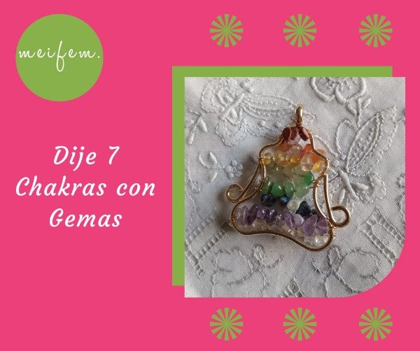 Producto - Dije 7 Chakras con Gemas
