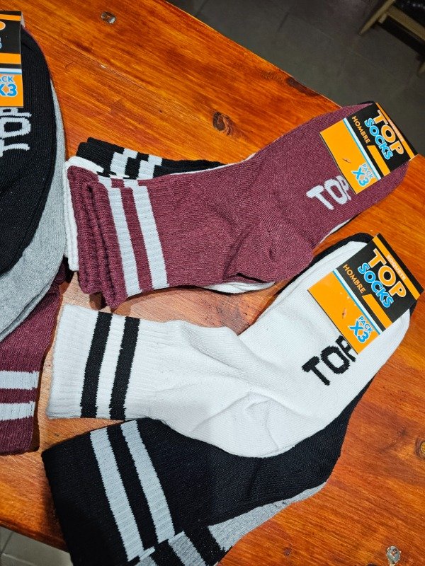 Producto - Medias TOP tenis HOMBRE x3 - 1