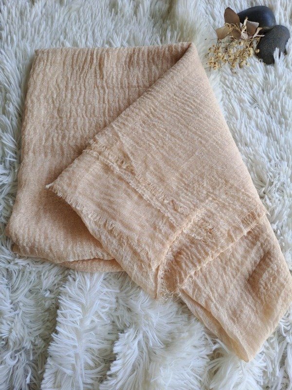 Producto - PLT08 Pañuelo Liso Texturado Beige Cálido