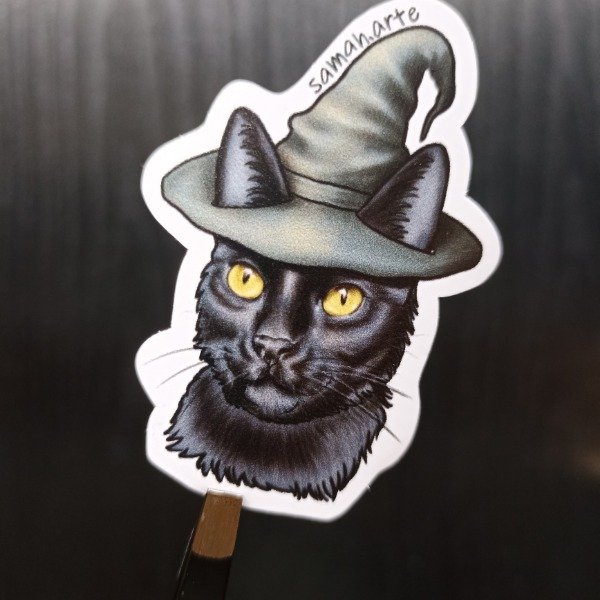Producto - Sticker 114 - Gato Hechicero