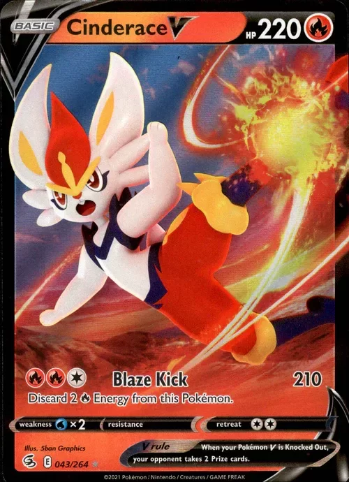 Producto - Cinderace V - 043/264 - Fusion Strike - Holo