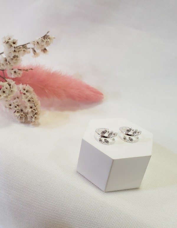 Producto - Aros hojitas con strass