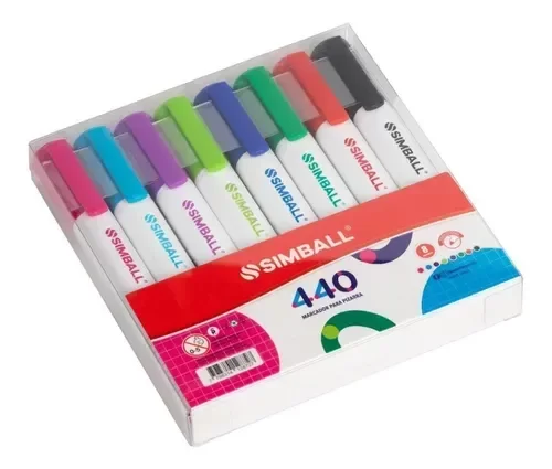 Producto - Marcador de Pizarra Simball Estuche x 8