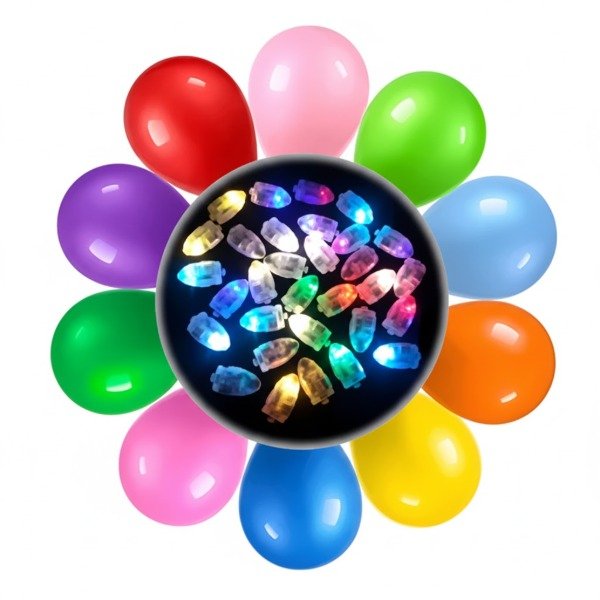 Producto - Globos Con Luz Led Grandes 12 Pulgadas