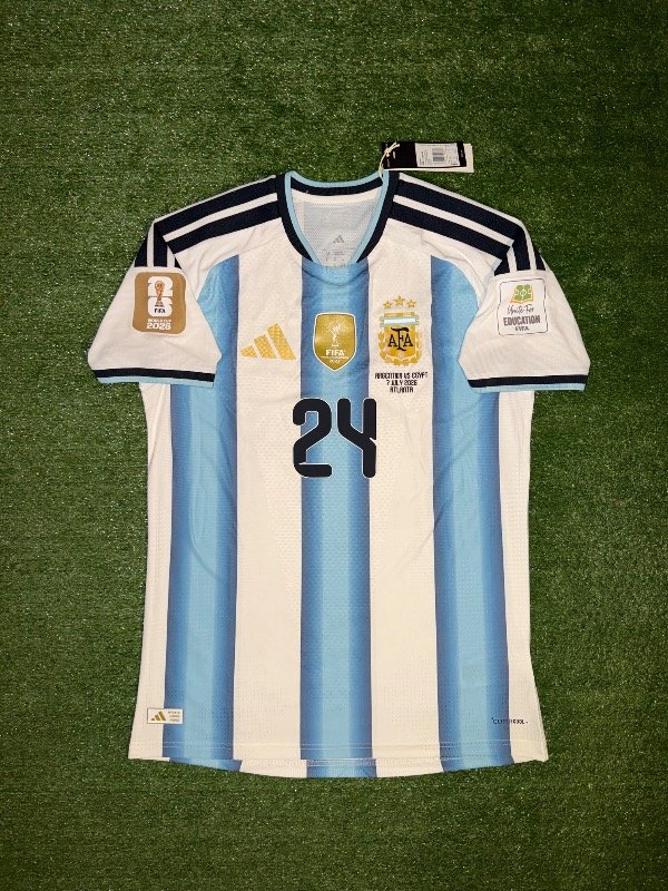 Camiseta climacool+ titular Argentina vs Egipto (E. Fernandez 24)