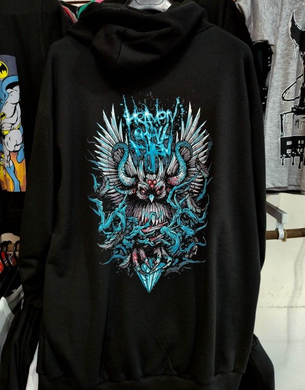 Producto - CANGURO HEAVEN SHALL BURN CON MANGAS ESTAMPADAS TALLE XXL FRIZA COMUN - 3