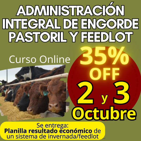 Producto - Curso Online: Administración Integral de Engorde Pastoril y Feedlot - 0